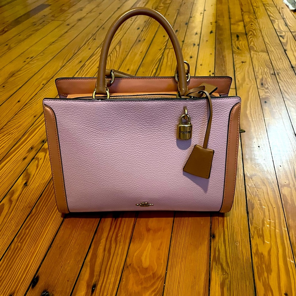 Coach Zoe Color Block Carryall Purse